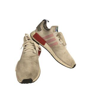 Adidas NMD_R1  womens Size 10 Mesh Knit Upper White & Pink Sneakers shoes